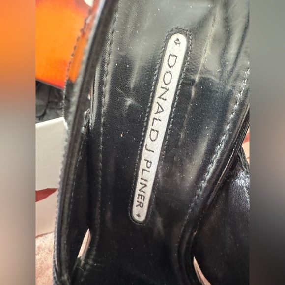 💥Donald J. Pliner Black Women's Slingbacks - Picture 4 of 12